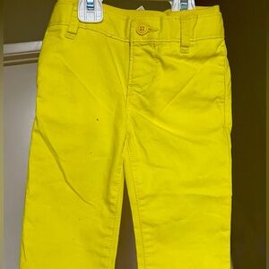 6-12 months NWT Yellow baby boy pull on pants